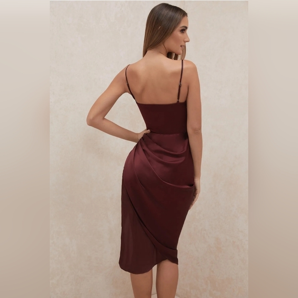 House of CB Reva Raisin Corset Midi Party Dress Size Small and XS available. - Picture 2 of 13